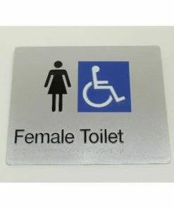 Tim The Sign Man Toilet & Shower Signage FEMALE DISABLED TOILET SIGN
