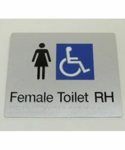 Tim The Sign Man FEMALE DISABLED TOILET SIGN (RIGHT HAND) Toilet & Shower Signage