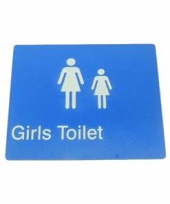 Tim The Sign Man Toilet & Shower Signage GIRLS TOILET SIGN