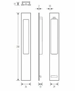 HALLIDAY AND BAILLIE FLUSH PULL HB668 Flush Pulls