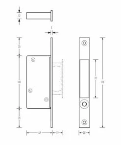HALLIDAY AND BAILLIE PUSH BUTTON EDGE PULL HB680 Flush Pulls