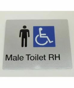 Tim The Sign Man Toilet & Shower Signage MALE DISABLED TOILET SIGN (RIGHT HAND)
