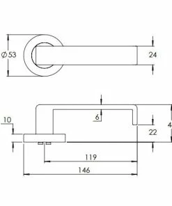 Best deal โญ Handles & Hardware MADINOZ VISION ROUND ROSE LEVERSET MDZ888-12 ๐งจ 5 Handles & Hardware MADINOZ VISION ROUND ROSE LEVERSET MDZ888-12