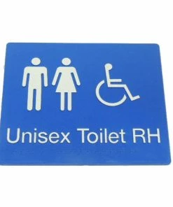 Tim The Sign Man UNISEX DISABLED TOILET SIGN (RIGHT HAND) Toilet & Shower Signage