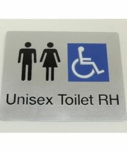 Tim The Sign Man UNISEX DISABLED TOILET SIGN (RIGHT HAND) Toilet & Shower Signage